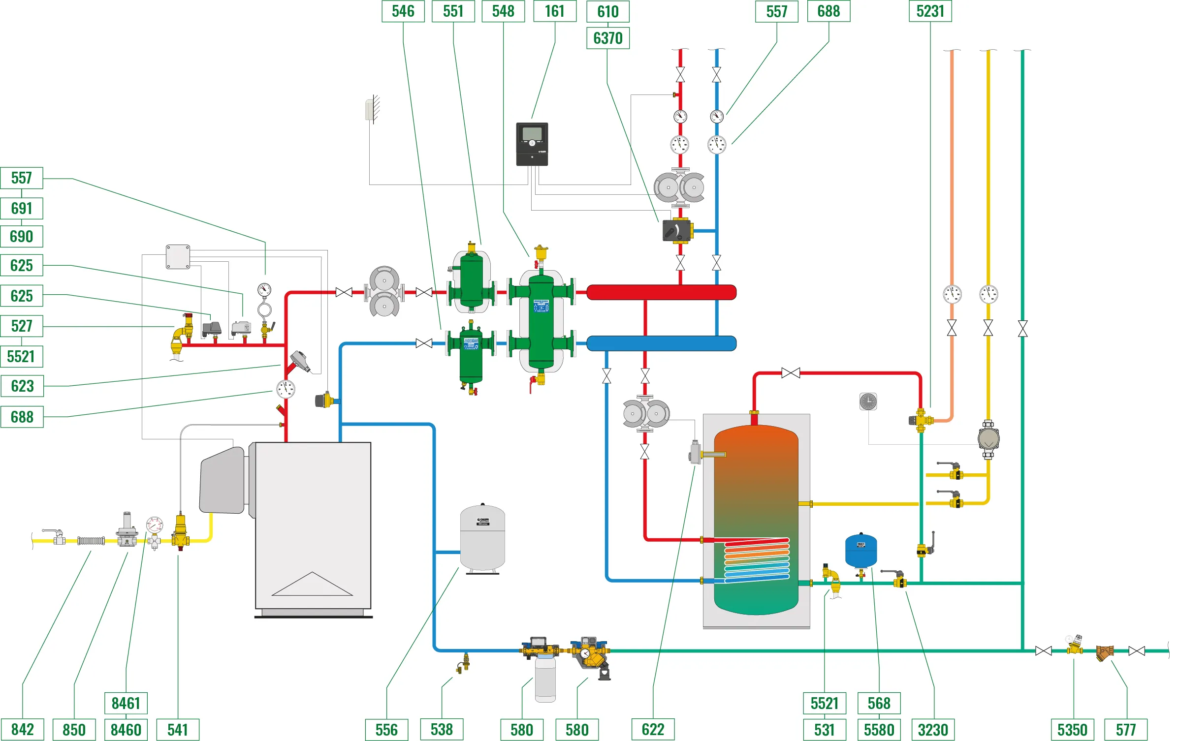 centrale-termica-con-caldaia-tradizionale-e-produzione-acqua-calda